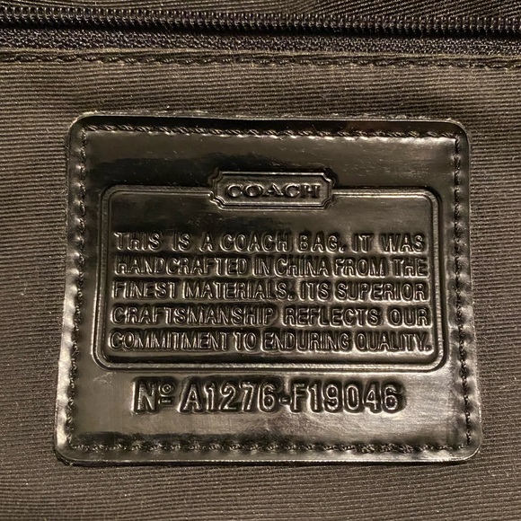 Coach Signature Stripe Canvas Tote - Picture 3 of 7